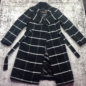 IVANKA TRUMP Plaid Belted Coat